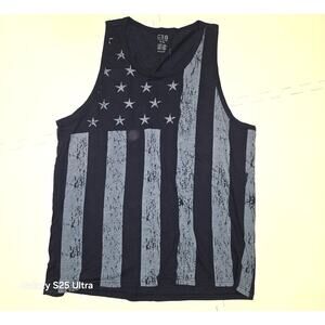 CSG American Flag,‎ patriotic sleeveless muscle tank sz XL